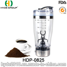 450 ml Tragbare Kunststoff Vortex Protein Shaker Flasche, Kundenspezifische Kunststoff Elektrische Protein Shaker Flasche (HDP-0825)